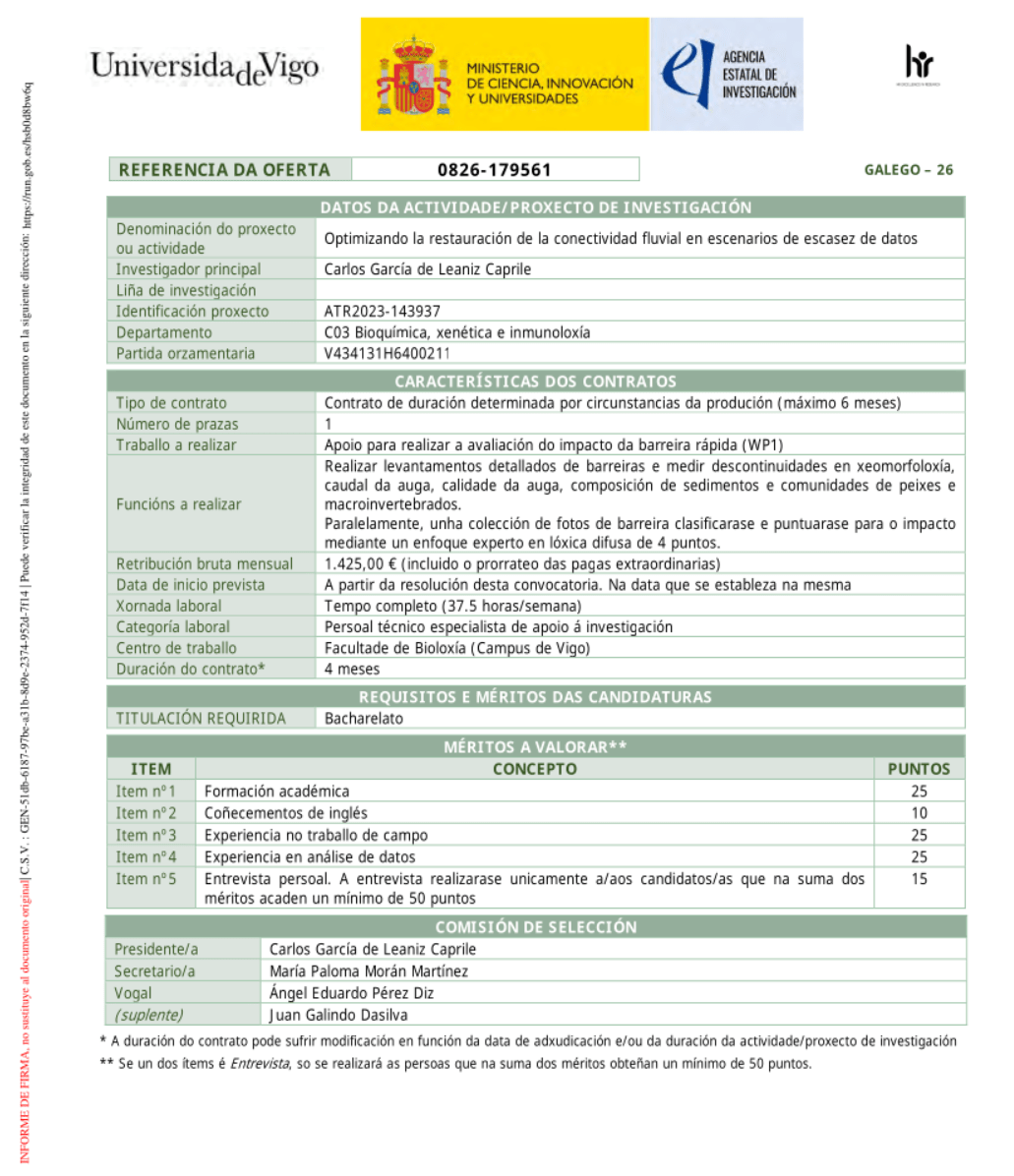 Field technician for summer season&nbsp;2026